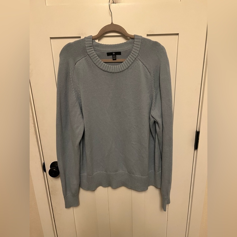 Banana Republic Men’s Cotton Silk Crewneck Light Blue Pull Over Sweater XXL